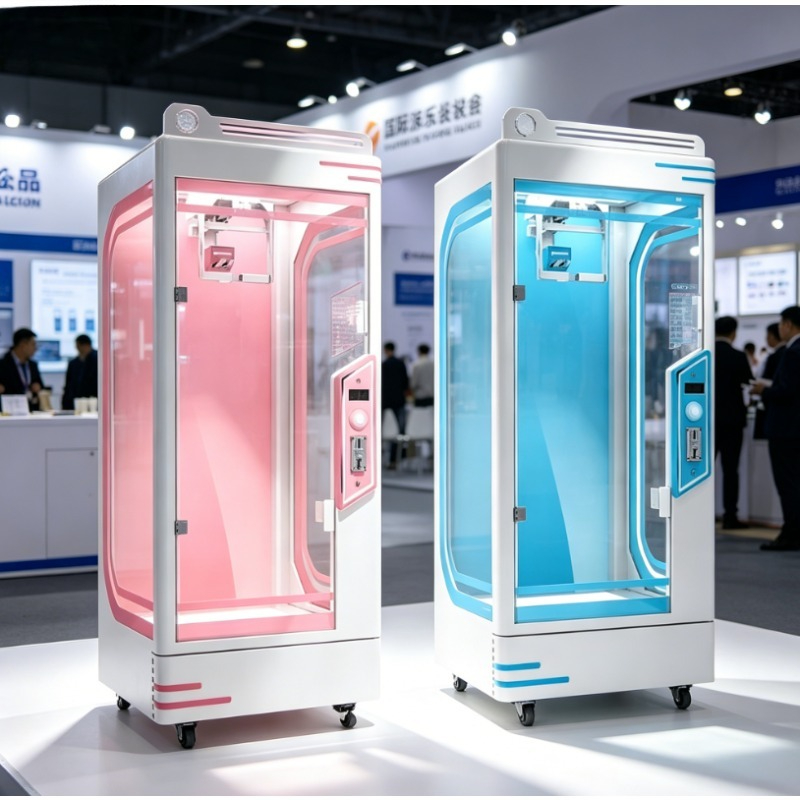 Arcade Toy Vending Machine - Özel Tasarım Jetonlu Pembe Tarihli Kesme
